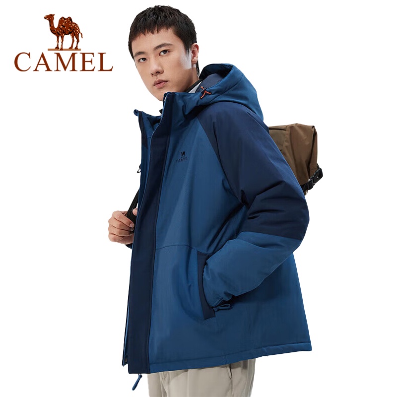 CAMEL Áo Khoác Leo Núi Dày Dặn Chống Gió / Thấm Nước Cá Tính Cho Nam