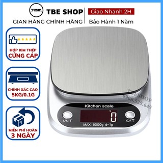 Cân Nhà Bếp Mini 10kg 5kg 0.1g Hợp Kim Thép Chính Xác Cao ( Bảo Hành 1 Năm ) TBE Shop
