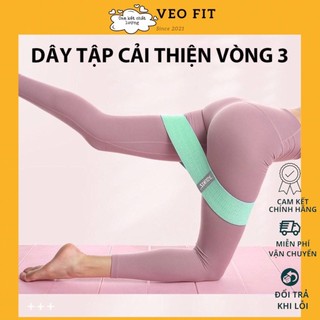 Dây kháng lực miniband vải chống xoắn Aolikes - tập mông quả đào Heavy - Bộ 3 dây Hip Resistance Band Tập Tại Nhà