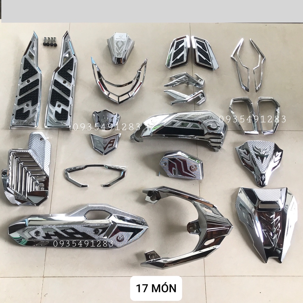 Ốp Pô E, Lọc Gió Airblade 2022-2023 125/160cc, Phụ Kiện Trang Trí AB Air Blade, đồ chơi xe