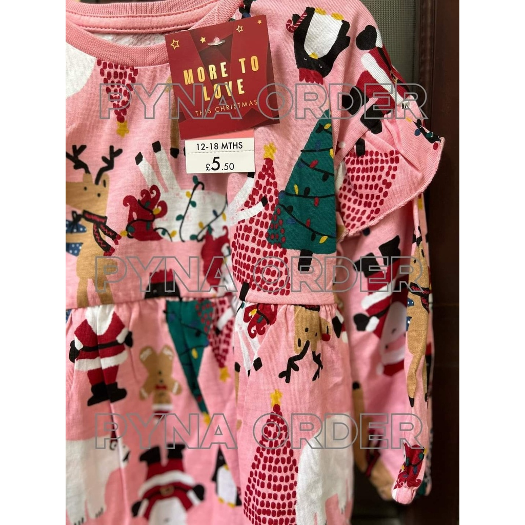 Váy hồng Noel Matalan HM H&M_hàng chính hãng authentic