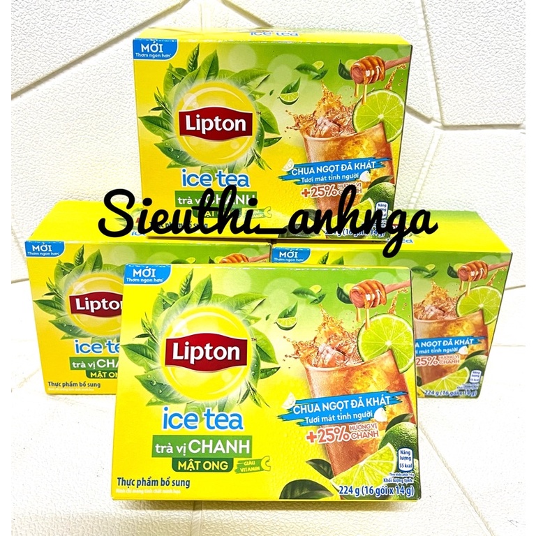 Trà Lipton Ice Tea Vị Chanh-Mật Ong hoà tan 16 gói