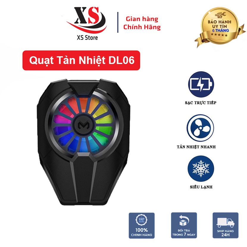 Quạt Tản Nhiệt XS Store DL06 - Công Nghệ Sò Lạnh, Làm Mát Cực Nhanh