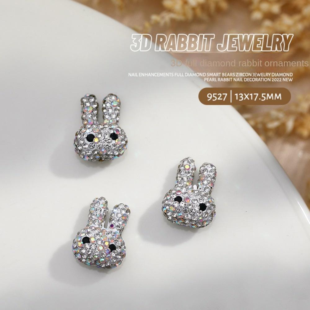 Phụ Kiện Trang Trí Móng Tay 3D Hình Thỏ Dễ Thương 26Ede Dành Cho Nữ