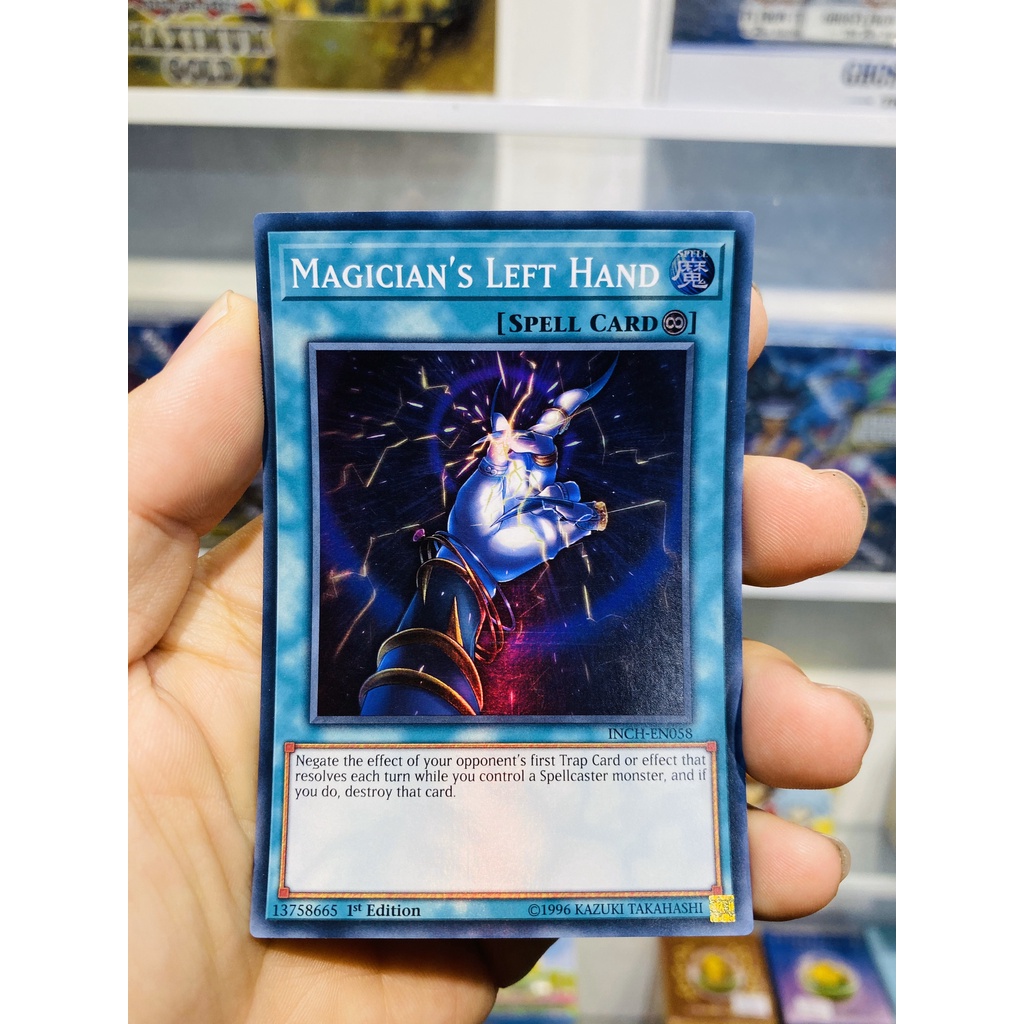 Thẻ bài YugiOh! Mã INCH-EN058 - Magician's Left Hand - Super Rare - 1st Edition