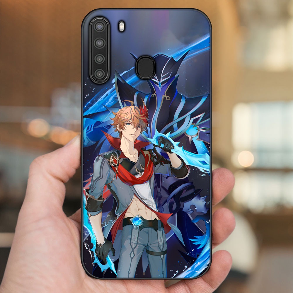 Ốp lưng Samsung A21 viền đen in hình Tartaglia Childe Genshin Impact