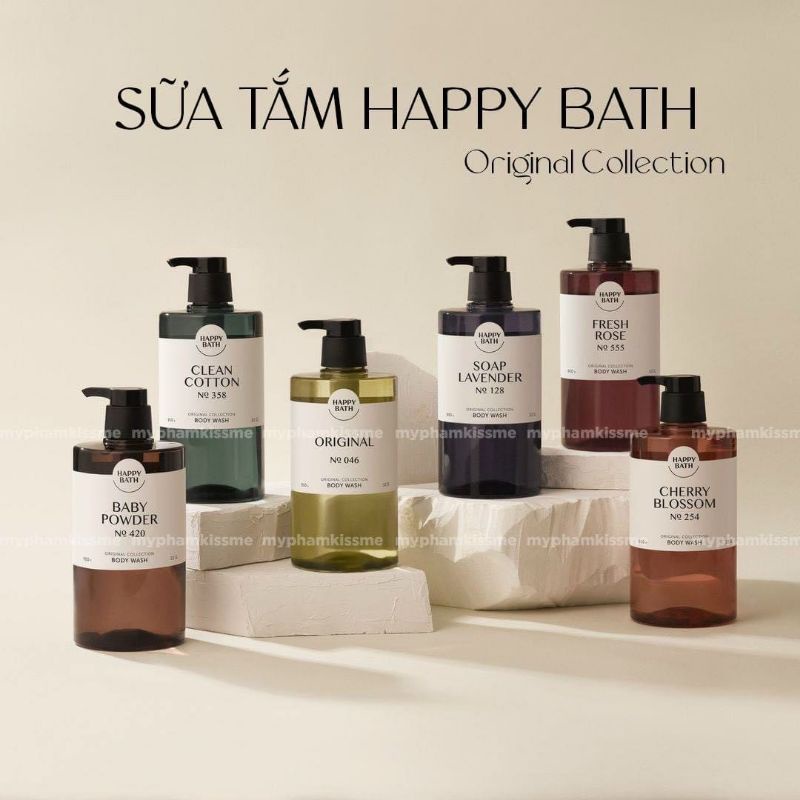 Sữa tắm Happy Bath original mẫu mới 2022(910ml)