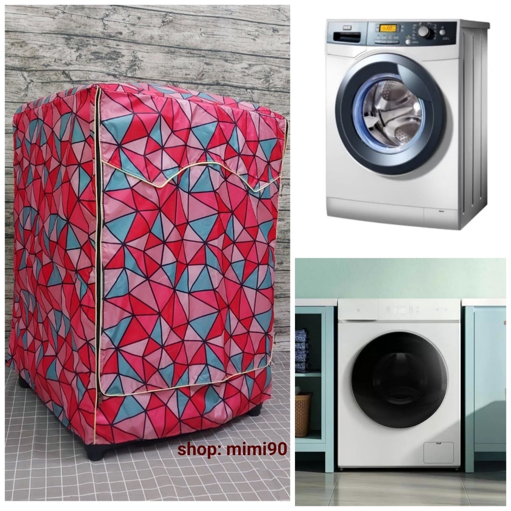 (Dành cho Dòng Panasonic từ 9 - 10.5kg) Vỏ Bọc Máy Giặt Cửa Ngang Cửa Trước Chống Thấm Nước Chống Nắng Vải Dù Bền