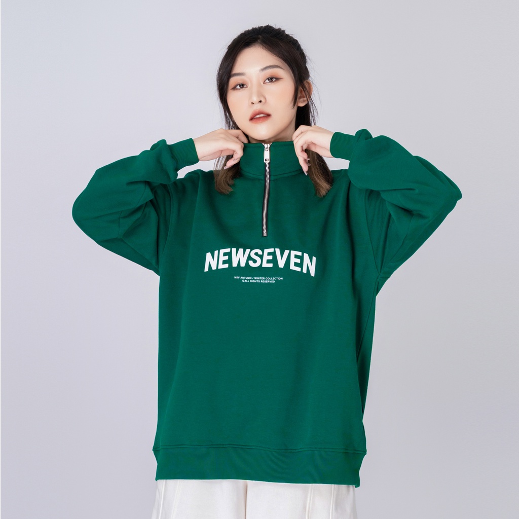 Áo Sweater NEWSEVEN Signature Half-Zip Basic