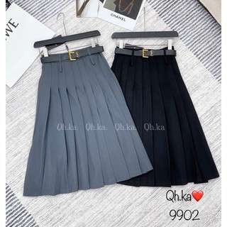 Chân váy xếp ly đai Is