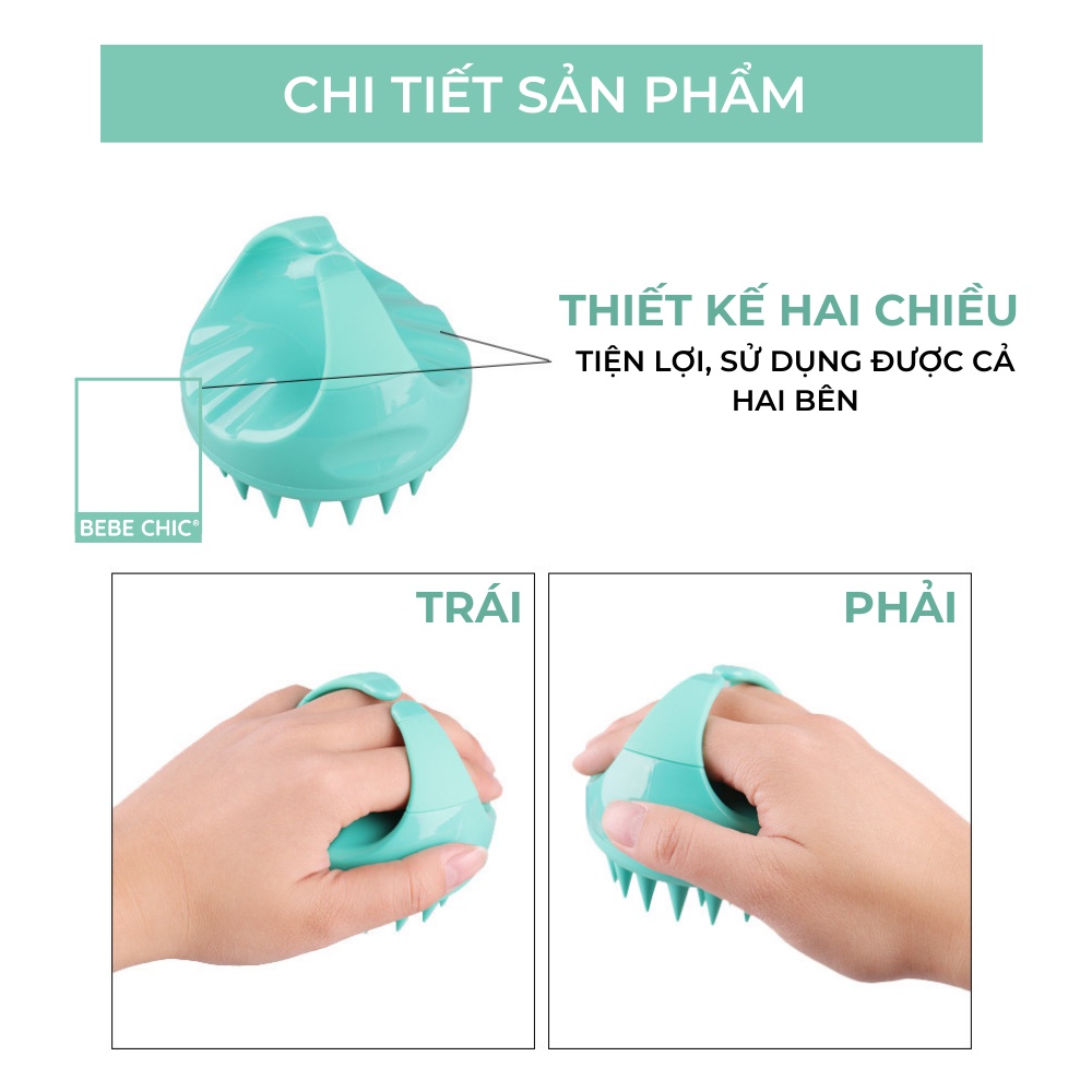 Lược Gội Đầu Dưỡng Sinh Hair Scalp Massager Brush BEBECHIC