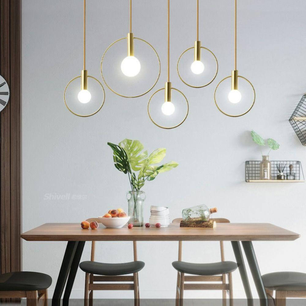 YIYU Đèn Treo Trần Nhà Bằng Kim Loại Thiết Kế Tối Giản Trang Trí Phòng Khách / Quán Bar