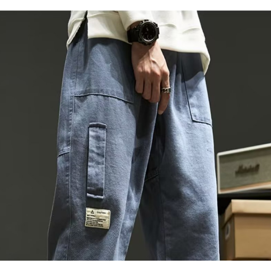 Quần Jogger Dài Ôm Dáng Phong Cách Vintage Nhật Bản Thời Trang Cho Nam
