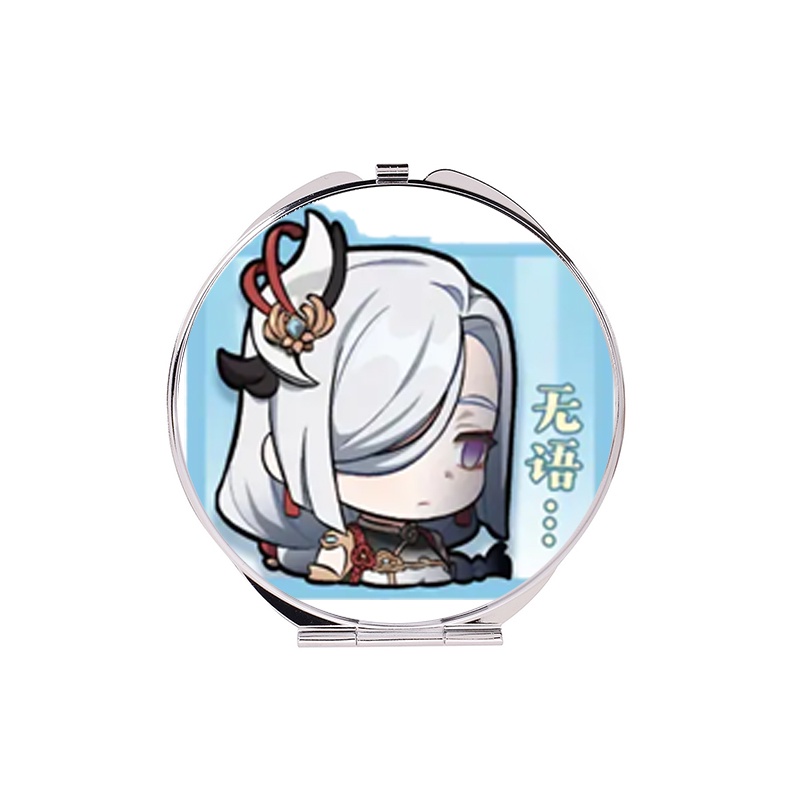 Gương in hình GENSHIN IMPACT ver CHỮ NHẬT CHIBI game anime chibi dễ thương tiện lợi quà tặng độc đáo