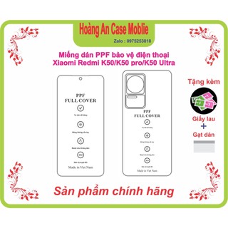 Miếng dán ppf bảo vệ điện thoại xiaomi redmi k50/k50 pro/k50 ultra