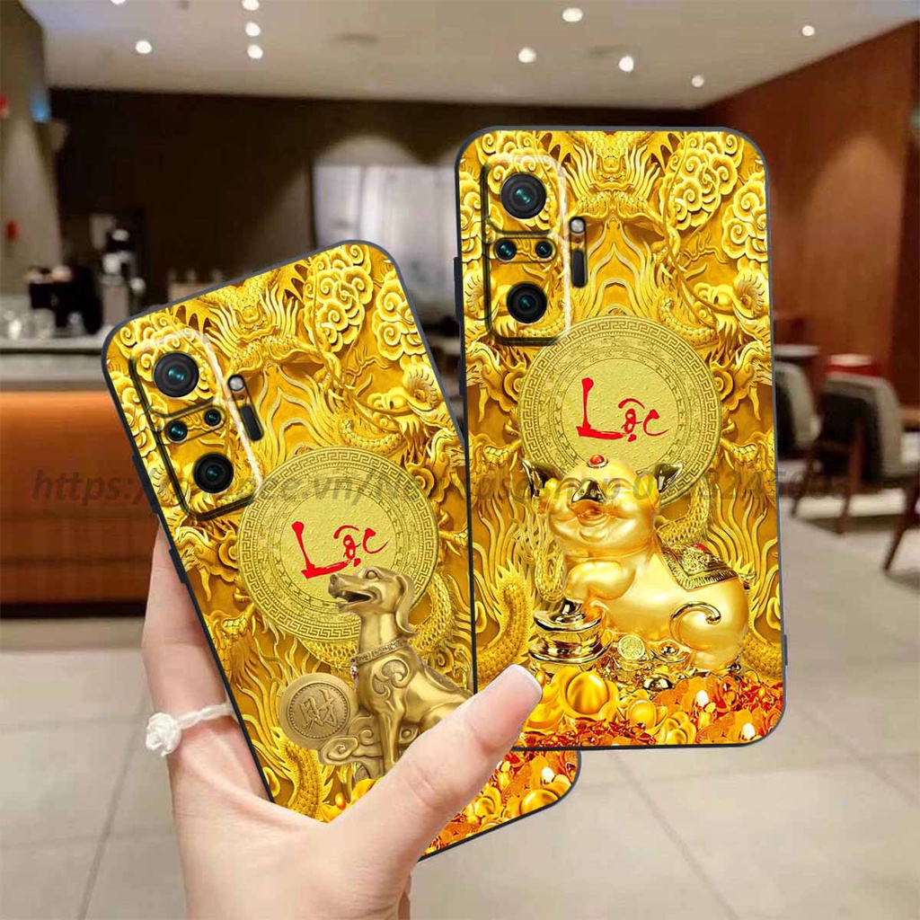 Ốp Xiaomi Redmi Note 10-10S 4G/10 5G/10 Pro 4G-5G in hình 12 Con Giáp Tài Lộc 3D