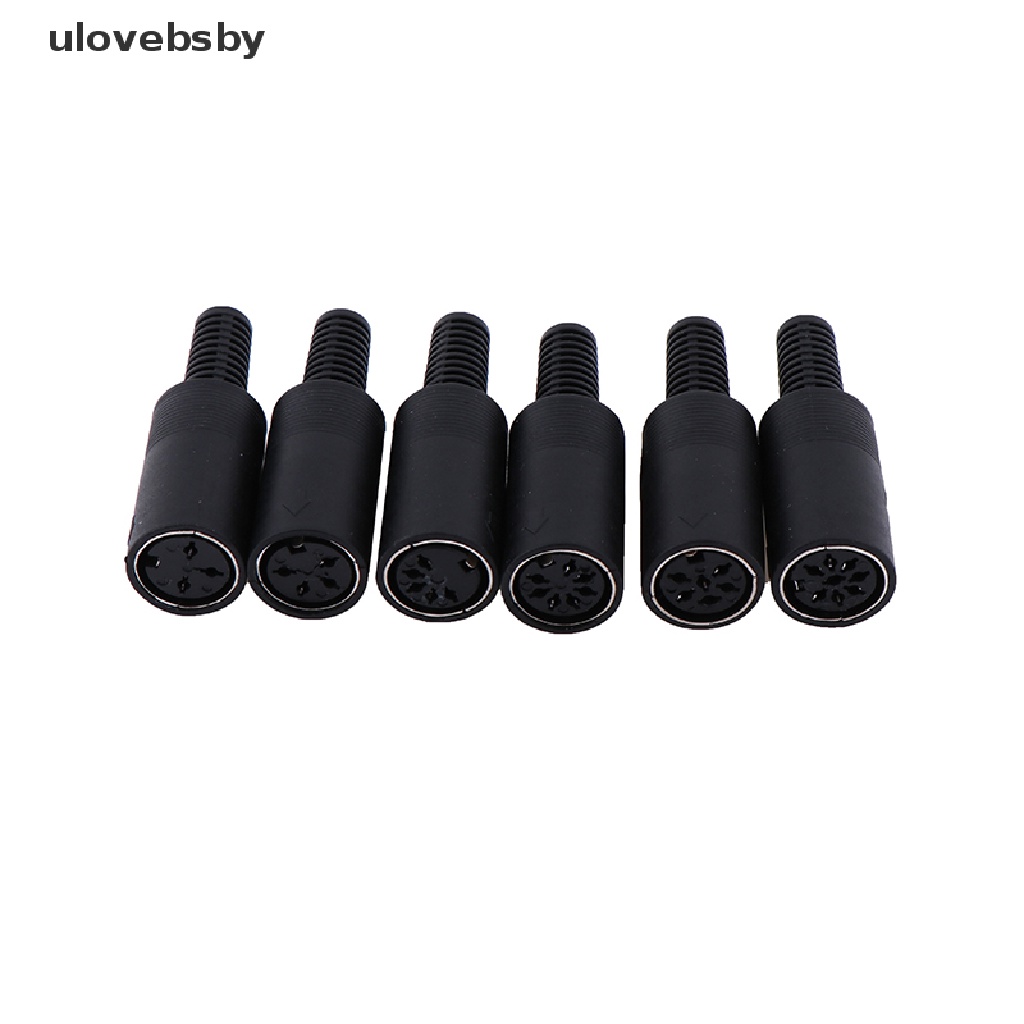 Ulovebsby din plug socket connector 3/4/5/6/7/8 pin male / female chassis cable mount vn