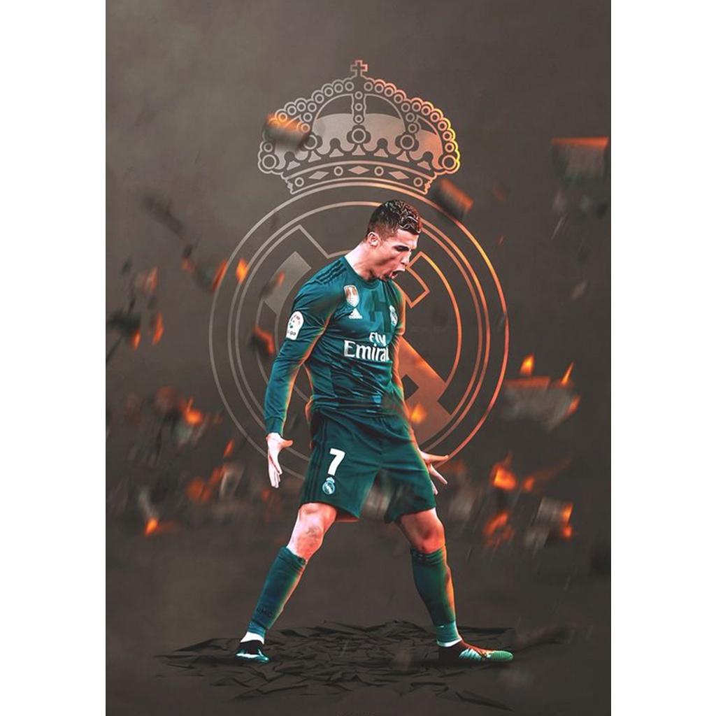 Poster Cầu Thủ Bóng Đá Real Madrid Dán Tường Cực Đẹp, Poster Bóng Đá Ms: 111