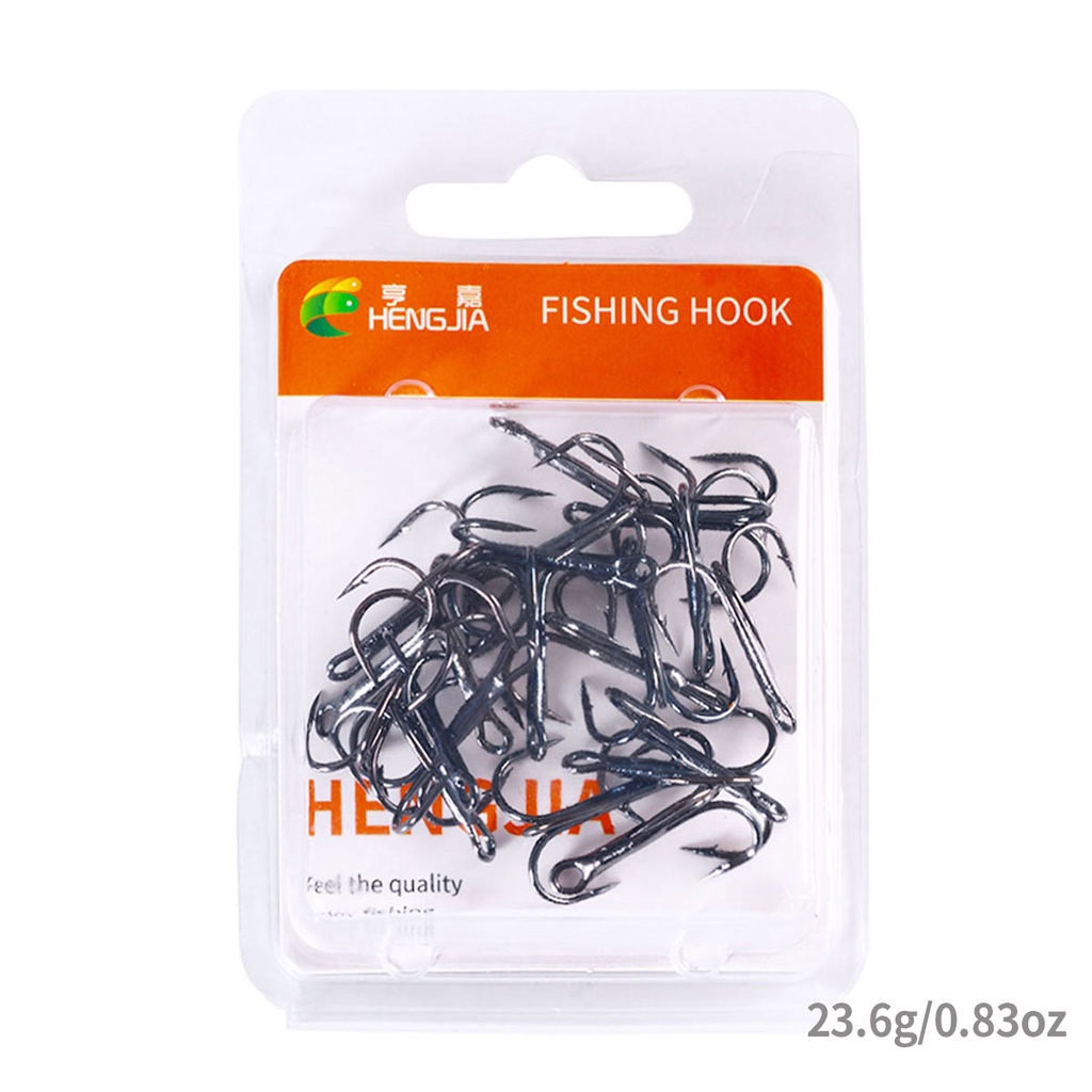 Set 20 Lưỡi Câu Cá Bằng Thép Carbon Cao Cấp Màu Đỏ / Đen # 2#/4#/6#/8#/10#