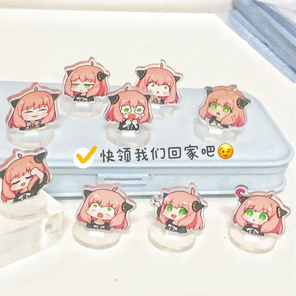 Giá Đỡ Đồ trang trí Nhân Vật ST1 Spyxfamily Mini Dễ Thương Dùng Trang Trí