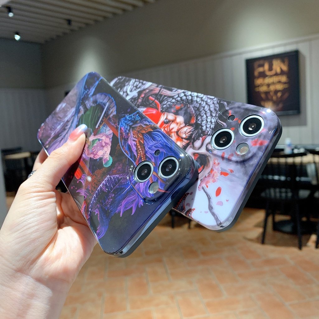 Ốp Điện Thoại Họa Tiết One Piece Luffy Zoro Jujutsu Kaisen Gojo Satoru Cho IPhone 7 8 Plus 11 12 13 14 Pro X XR XS Max