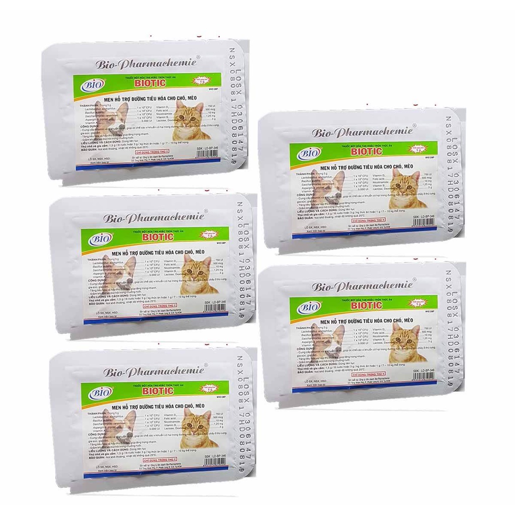 Men tiêu hoá BIO chó mèo, hỗ trợ ngăn tiêu chảy