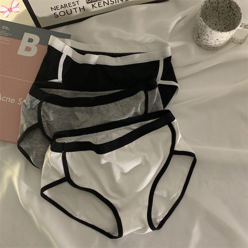 Quần Lót Cotton Kháng Khuẩn Màu Sắc Tương Phản Gợi Cảm Cho Nữ ruiyan