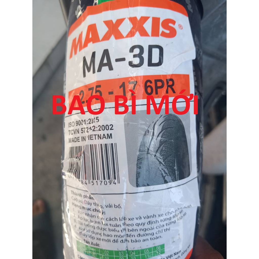 Vỏ Xe Maxxis 2.75 -17 chính hãng
