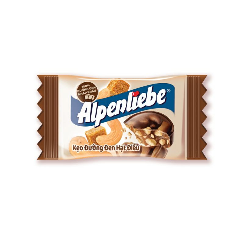 [KẸO TẾT 2023] Kẹo ALPENLIEBE Đường Đen Hạt Điều [Gói 20 Viên - 68g]