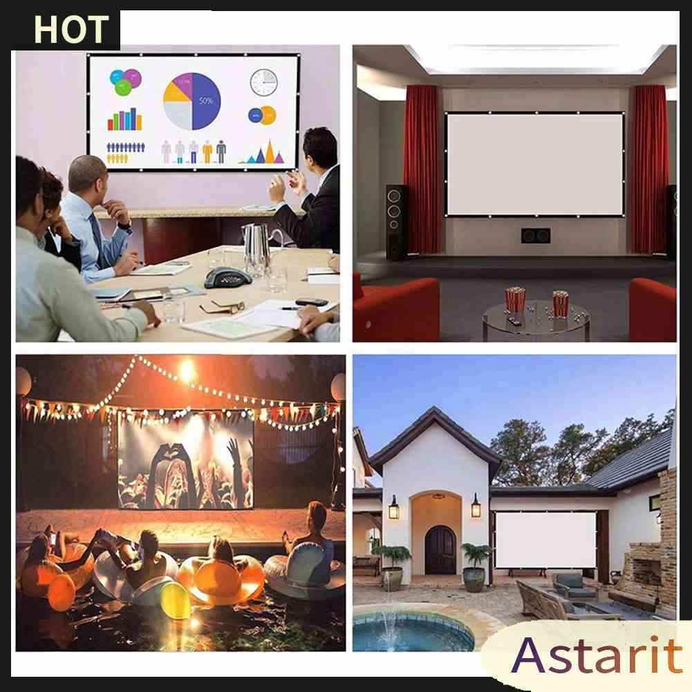 Màn Hình Máy Chiếu HD 60 72 84 100 120 150 inch Tỉ Lệ 16: 9 Chất Lượng Cao