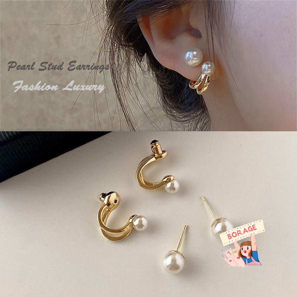 Bông Tai Hình Chữ BORAG Dễ Thương Cá Tính