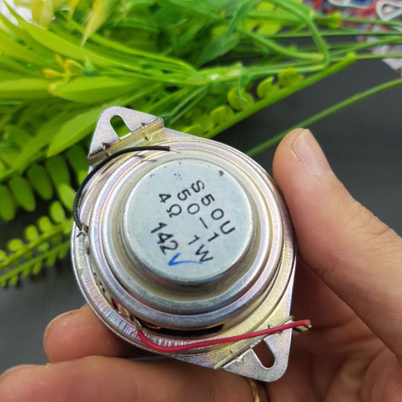 Cặp loa mini 1W 4R 50MM có tai làm máy nghe nhạc mini DIY - Huyentrangshop