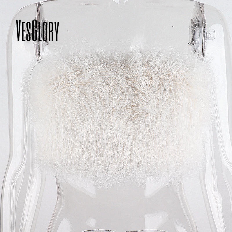 Áo len nữ VesGlory phối lông thời trang quyến rũ