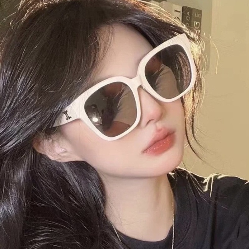 Kính Mát Gọng Vuông Chống Tia Uv Thời Trang Hàn Quốc Cho Nữ