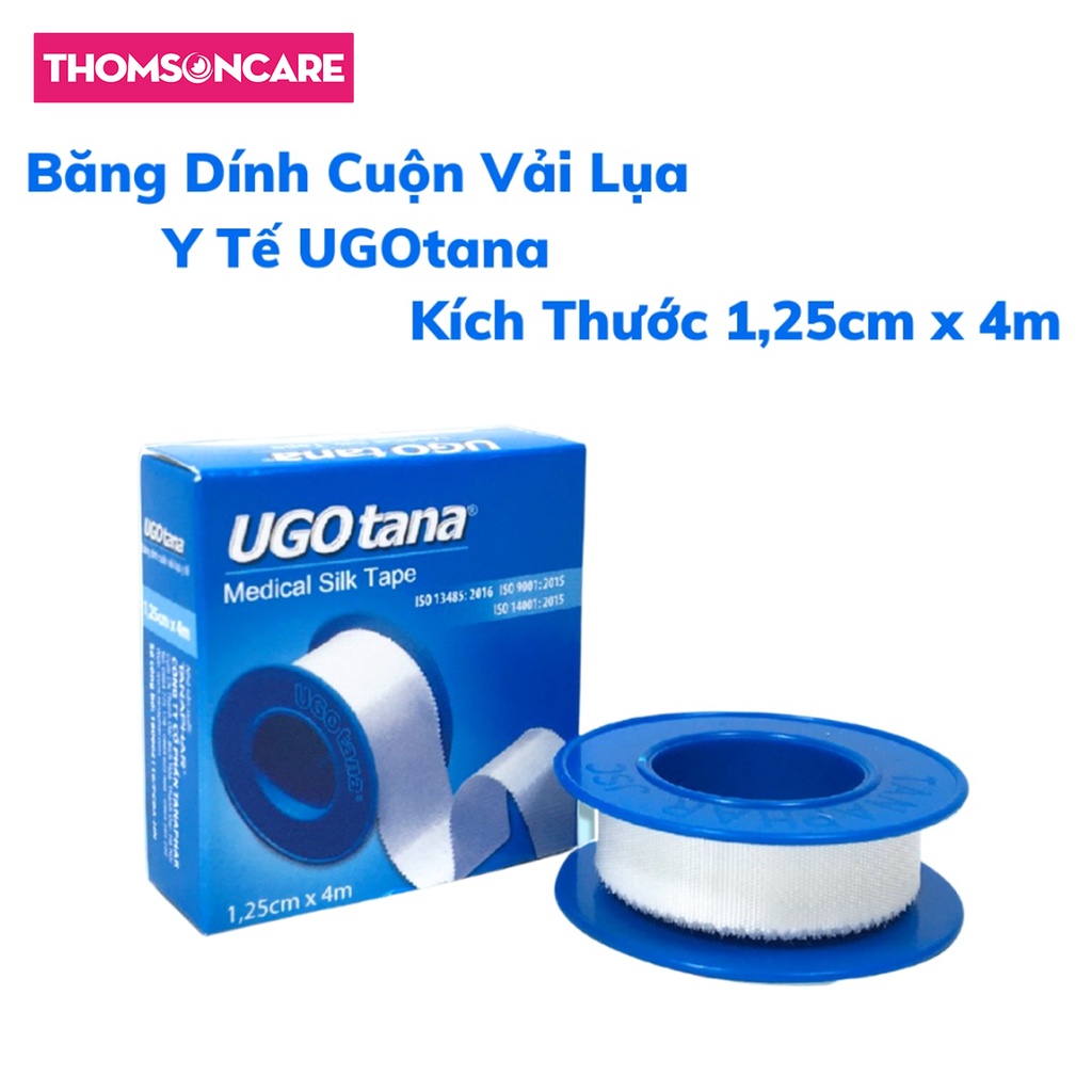 Băng dính cuộn vải lụa y tế Ugotana Tanaphar độ dính cao dễ xé