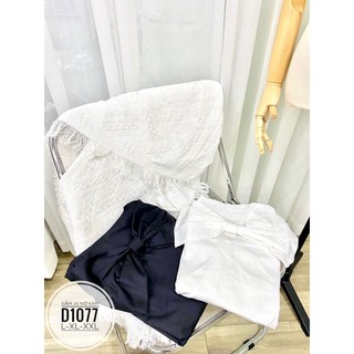 Đầm 2S nơ kaki D1077