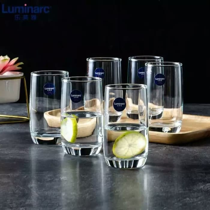 Bộ 6 cốc thủy tinh trong suốt Luminarc Vigne 290ml- G2571, chất liệu cao cấp, chống xước