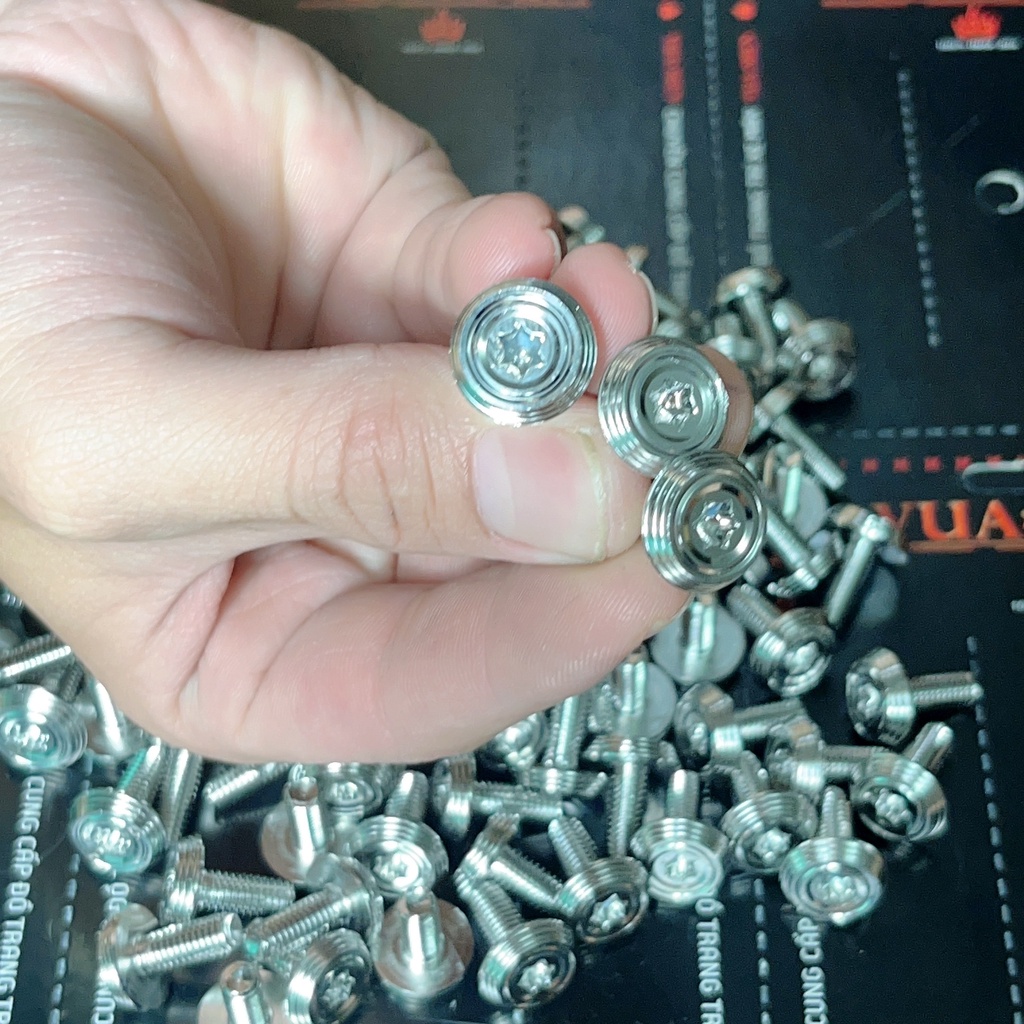 Ốc 6li10, 6li15, 6li20, 6li 30 inox304 gắn dàn áo, bọc sên,...
