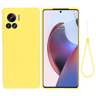 Dành Cho Motorola Moto Edge 30 Ultra Ốp Lưng ELVEV Mềm Cao Cấp Silicon Lỏng Có Dây Đổ