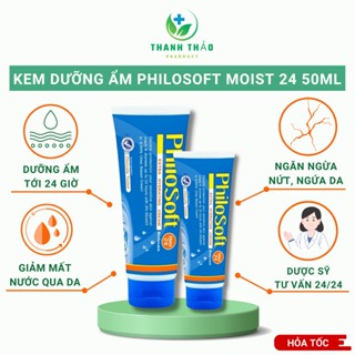 Kem dưỡng ẩm Philosoft Moist 24 50ml dưỡng thể body cho da khô, bong tróc - Thanh Thảo Pharmacy