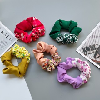 Cột tóc Moonhome, Cột tóc handmade, Cột tóc scrunchies, Cột tóc phối hoa phong cách