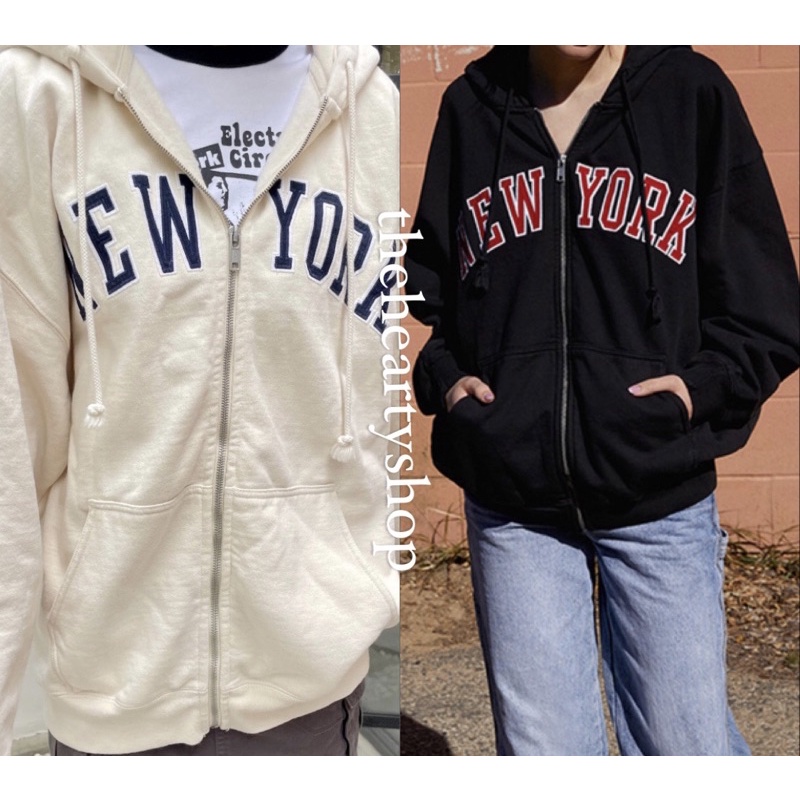 Áo Khoác Thêu Chữ Christy Hoodie - brandy melville