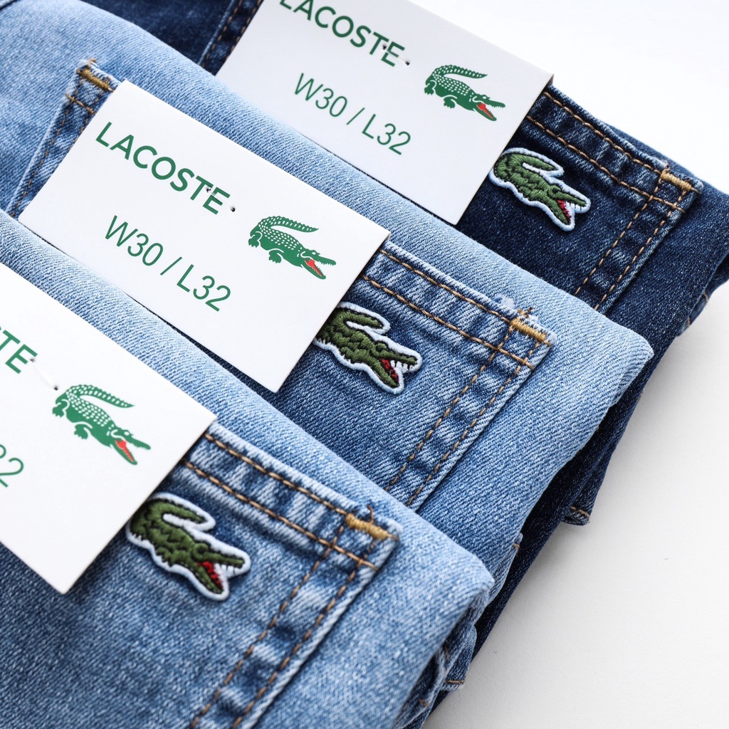Quần Jeans LACOSTE nam cao cấp-form slimfit ôm dáng-sang trọng lịch lãm