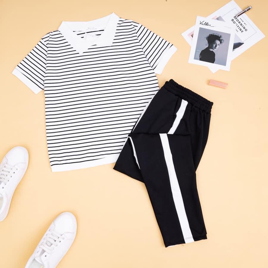 [3 SIZE 45-65KG TÙY CHIỀU CAO] ĐỒ BỘ THUN DÀI CỔ TRỤ MẪU MỚI SIÊU HOT THỜI TRANG CHẤT THUN MỀM MỊN CO GIÃN 4 CHIỀU