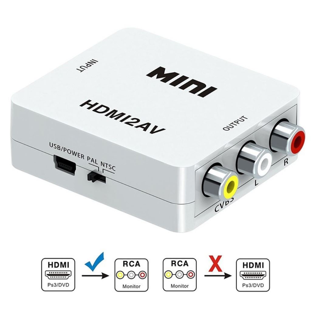 Bộ chuyển đổi HDMI 1080P sang RCA Audio Video AV CVBS -DC661