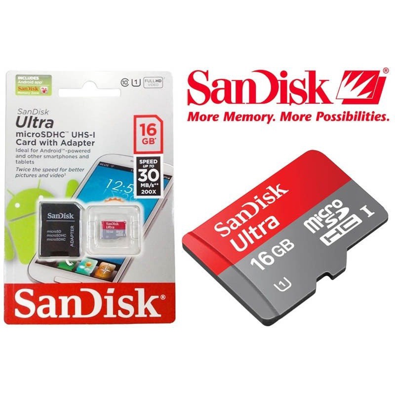 Thẻ nhớ sandisk 64GB /32Gb Dùng Cho Điện Thoại, Máy Ảnh -Thẻ Nhớ Tốc Độ Cao Class 10 Ultra 667x 100MB/s (Bảo Hành 5 năm) | BigBuy360 - bigbuy360.vn