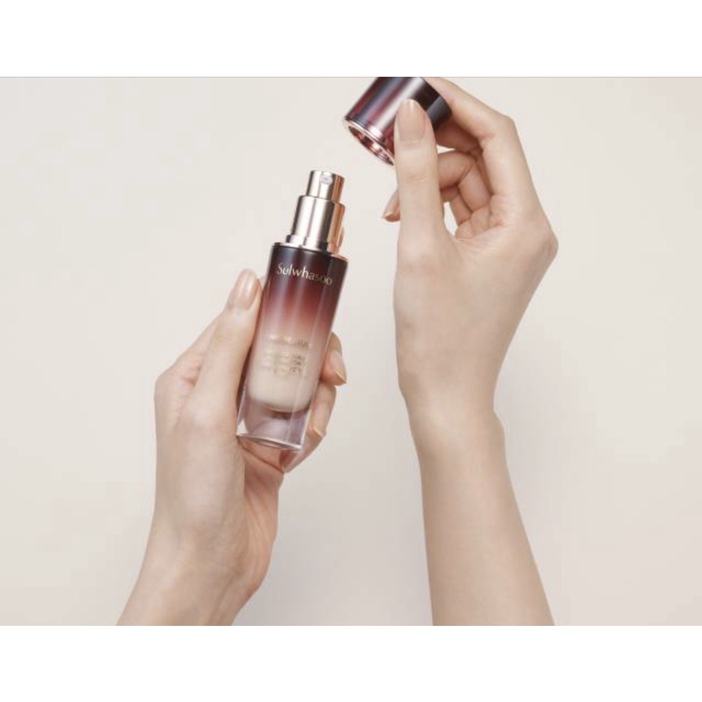💥New Kem nền Serum thông đỏ Sulwhasoo Timetreasure Radiance Serum Foundation gói 1ml - Dưỡng Da Che Khuyết Điểm