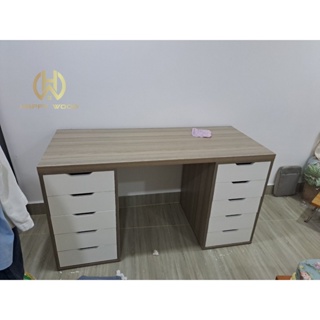 BÀN LÀM VIỆC GỖ MDF 1M4 X CAO 75 X SÂU 60