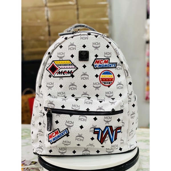 BALO DA SIZE 40 STICKER CHỮ ĐỎ