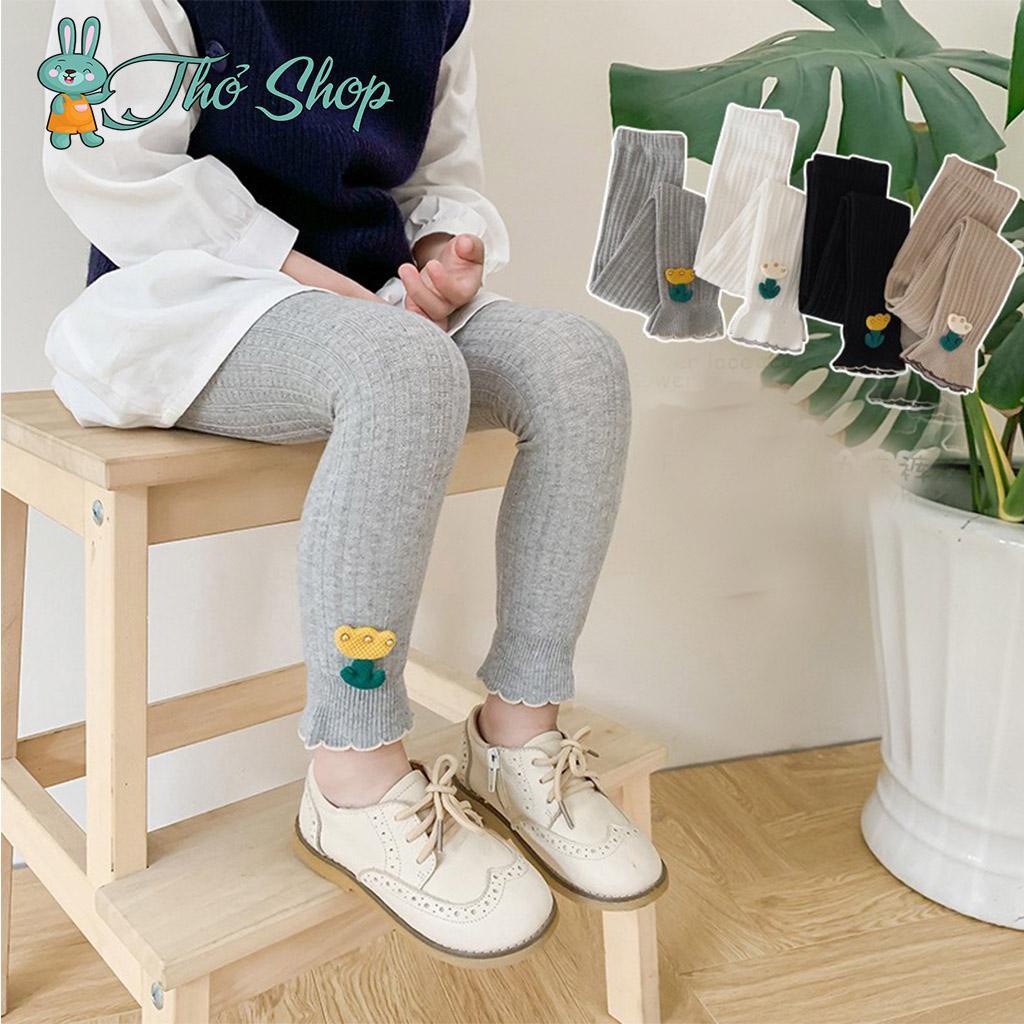 Quần tất len quần len cho bé gái không bàn hình trái cây dễ thương